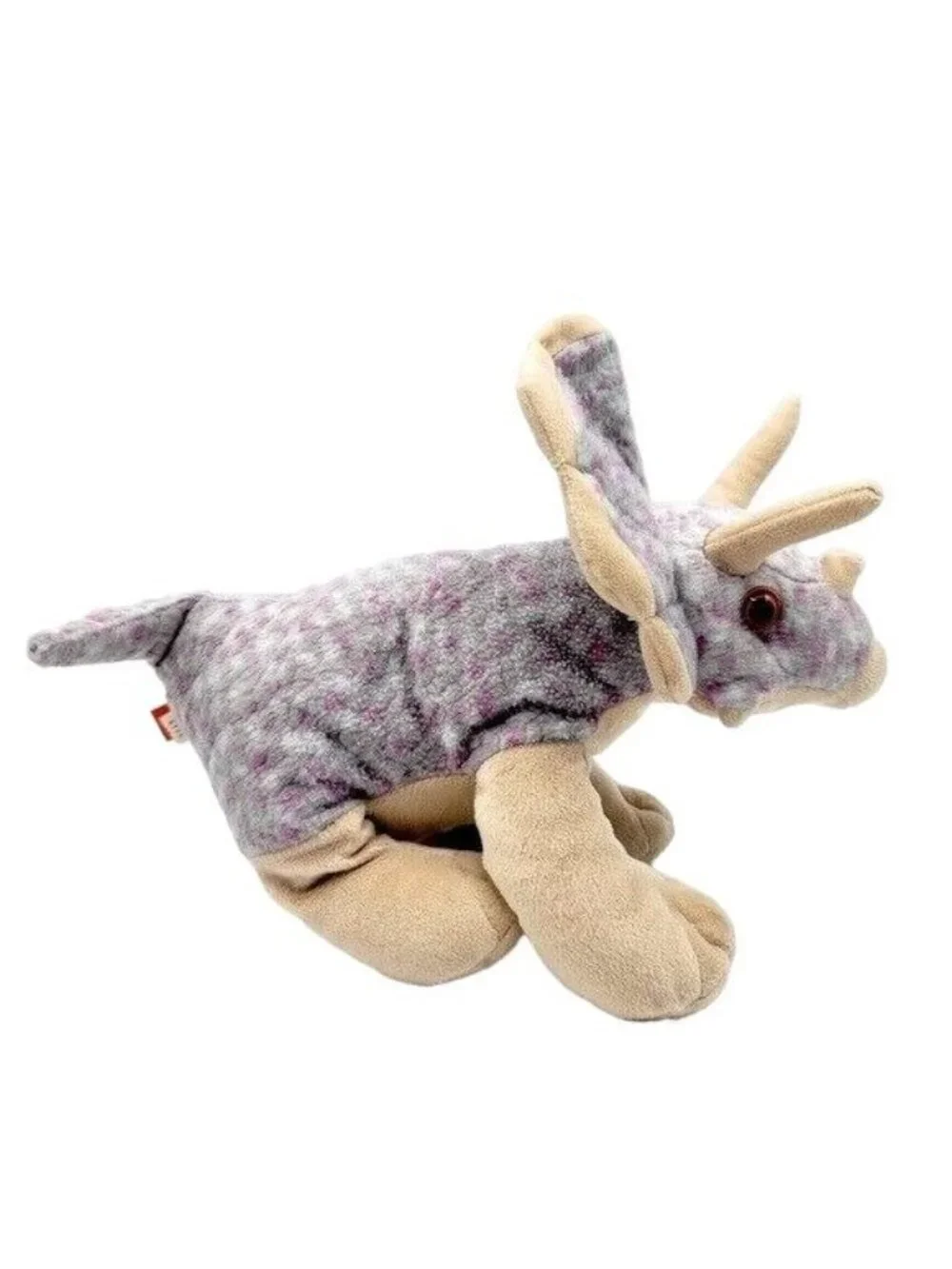 Wild Republic Triceratops Dinosaur Plush Purple 15